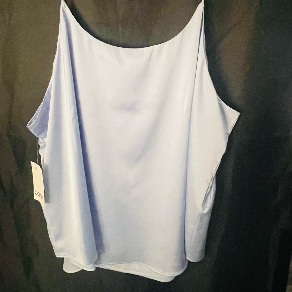 75  Gorgeous Brand New Blue Salt Spaghetti Strap Top By The Brand Bar Iii